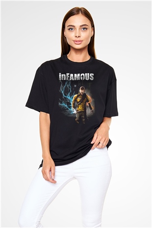 Infamous Siyah Unisex Tişört T-Shirt