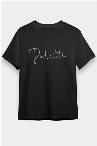 IU Kpop Palette Logo Black Unisex  T-Shirt - Tees - Shirts