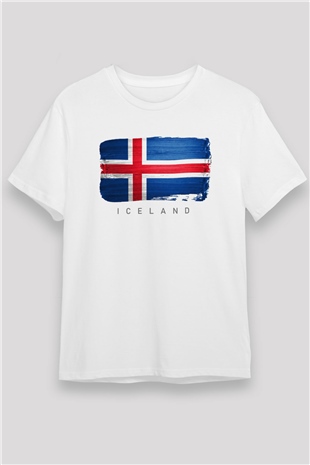İzlanda Beyaz Unisex Tişört T-Shirt - TişörtFabrikası