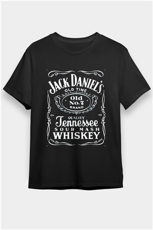 jack Daniels Siyah Unisex Tişört T-Shirt - TişörtFabrikası