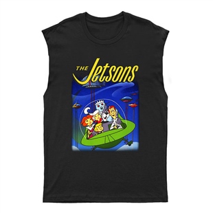 Jetgiller Jetsons Unisex Kesik Kol Tişört Kolsuz T-Shirt KT496