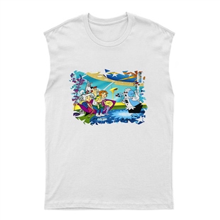 Jetgiller Jetsons Unisex Kesik Kol Tişört Kolsuz T-Shirt KT495