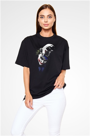Joker Siyah Unisex Oversize Tişört T-Shirt