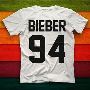 Justin Bieber Beyaz Unisex Tişört T-Shirt - TişörtFabrikası