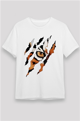 Tiger White Unisex  T-Shirt