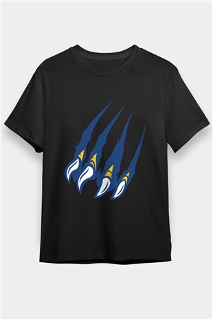 Kaplan Siyah Unisex Tişört T-Shirt - TişörtFabrikası