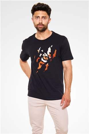 Tiger Black Unisex  T-Shirt