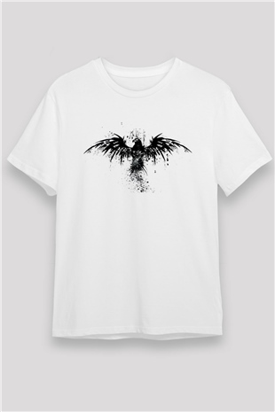 Kartal Beyaz Unisex Tişört T-Shirt - TişörtFabrikası