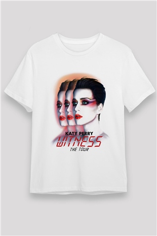 Katy Perry Beyaz Unisex Tişört T-Shirt - TişörtFabrikası