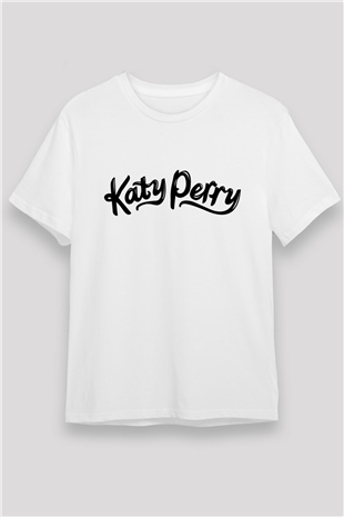 Katy Perry Beyaz Unisex Tişört T-Shirt - TişörtFabrikası