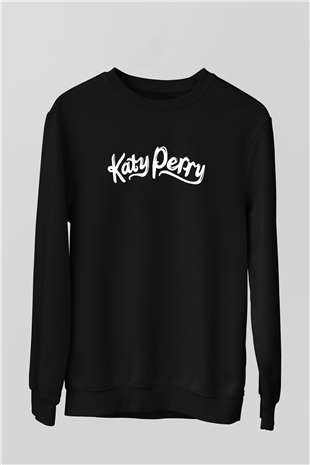 Katy Perry Siyah Unisex Sweatshirt