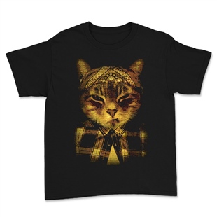Kedi Baskılı Tasarım Tişört TSRT432