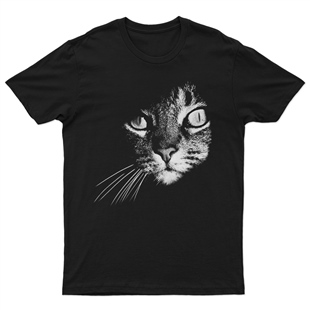 Kedi Baskılı Tasarım Tişört TSRT476