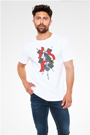 Collage White Unisex T-Shirt