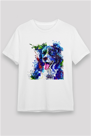 Köpek Beyaz Unisex Tişört T-Shirt - TişörtFabrikası