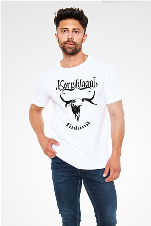 Korpiklaani Beyaz Unisex Tişört T-Shirt - TişörtFabrikası