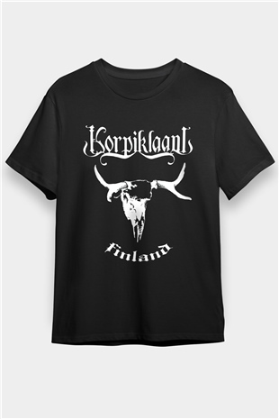 Korpiklaani Siyah Unisex Tişört T-Shirt - TişörtFabrikası