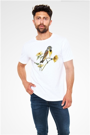 Bird White Unisex  T-Shirt