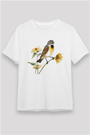 Bird White Unisex  T-Shirt