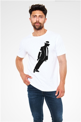 Michael Jackson Beyaz Unisex Tişört T-Shirt - TişörtFabrikası