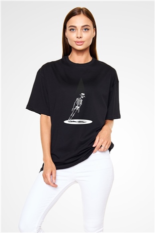 Michael Jackson Siyah Unisex Oversize Tişört T-Shirt