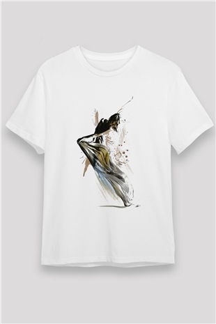 Modern Dans Beyaz Unisex Tişört T-Shirt - TişörtFabrikası