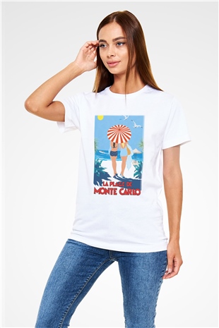 Monte Carlo White Unisex  T-Shirt
