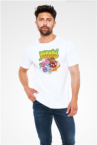 Moshi Monsters Beyaz Unisex Tişört T-Shirt