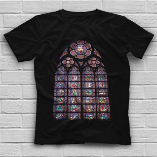 Notre Dame Katedrali Siyah Unisex Tişört T-Shirt - TişörtFabrikası