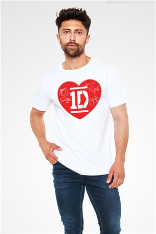 One Direction White Unisex  T-Shirt - Tees - Shirts