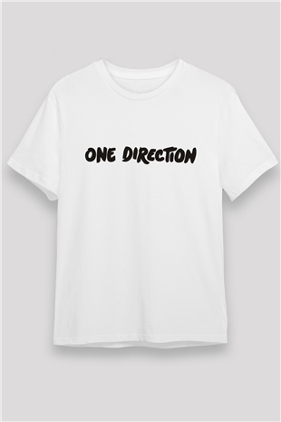 One Direction Beyaz Unisex Tişört T-Shirt - TişörtFabrikası