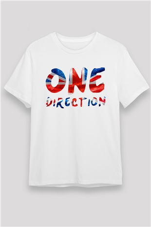 One Direction Beyaz Unisex Tişört T-Shirt - TişörtFabrikası