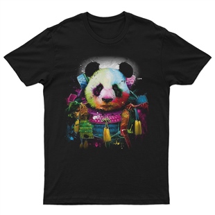 Panda Baskılı Tasarım Tişört TSRT403