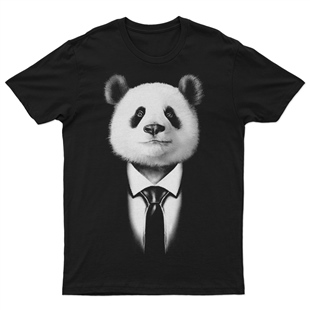 Panda Baskılı Tasarım Tişört TSRT407