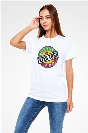 Peter Tosh White Unisex  T-Shirt - Tees - Shirts - TisortFabrikasi