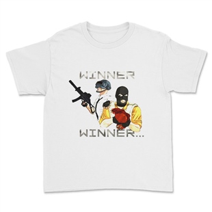PUBG Beyaz Çocuk Tişörtü Unisex T-Shirt