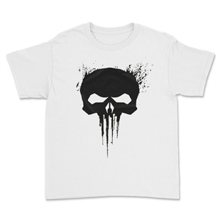 Punisher Beyaz Çocuk Tişörtü Unisex T-Shirt