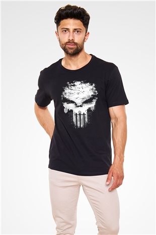 Punisher Siyah Unisex Tişört T-Shirt
