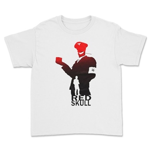 Red Skull Beyaz Çocuk Tişörtü Unisex T-Shirt