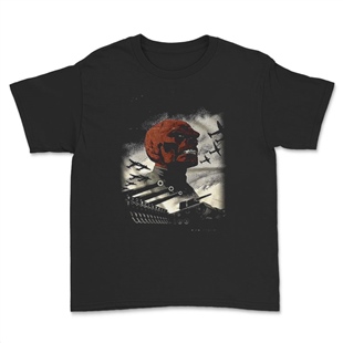Red Skull Siyah Çocuk Tişörtü Unisex T-Shirt