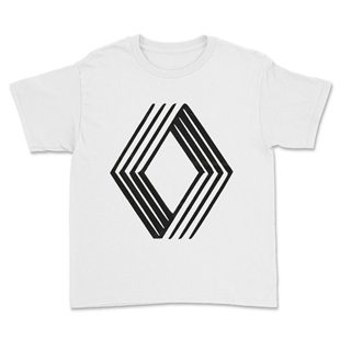 Renault Beyaz Çocuk Tişörtü Unisex T-Shirt