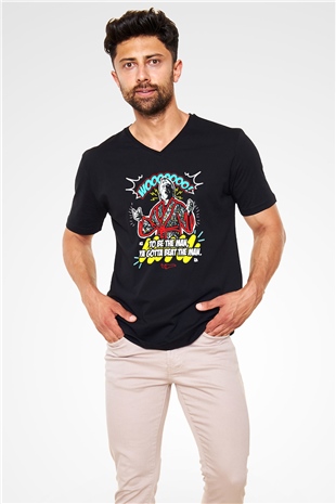 Ric Flair Siyah Unisex V Yaka Tişört