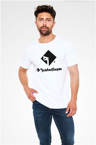 Rockford Beyaz Unisex Tişört T-Shirt