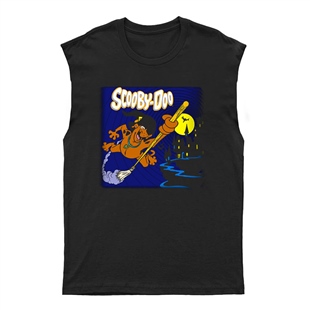Scooby Doo Unisex Kesik Kol Tişört Kolsuz T-Shirt KT526