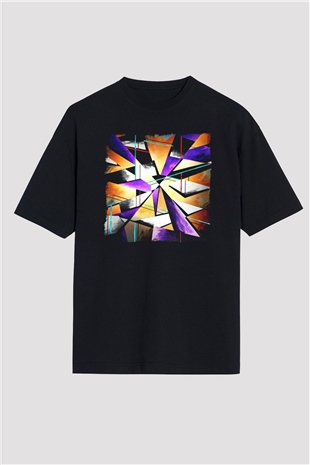 Şekil Siyah Unisex Tişört T-Shirt - TişörtFabrikası