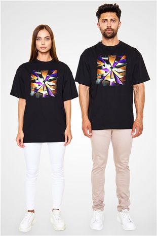 Şekil Siyah Unisex Tişört T-Shirt - TişörtFabrikası
