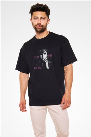 Selena Gomez Siyah Unisex Oversize Tişört T-Shirt