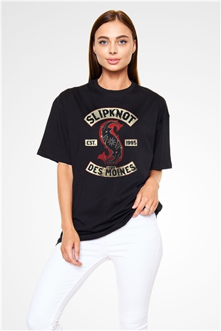 Slipknot Siyah Unisex Oversize Tişört T-Shirt