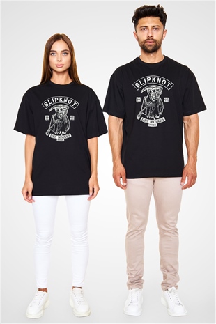 Slipknot Siyah Unisex Oversize Tişört T-Shirt