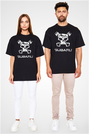 Subaru Siyah Unisex Tişört T-Shirt